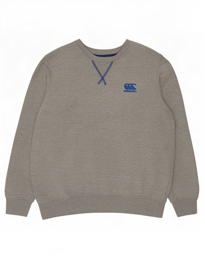 Hanorac pentru bărbați Canterbury Jumper mare, gri, bumbac