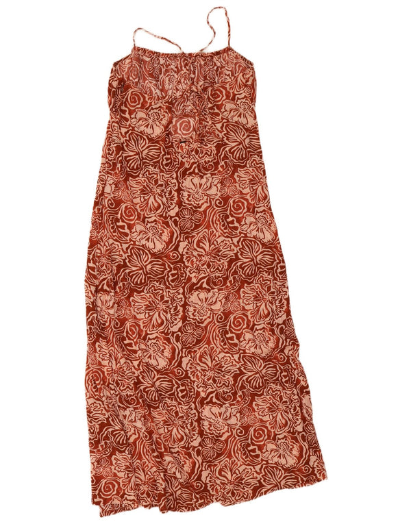Rochie maxi fără mâneci pentru femei O'Neill UK 12 Medium Brown Floral Viscose