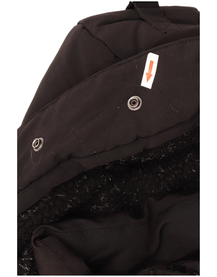 Jachetă căptușită cu glugă Superdry pentru femei UK 12 Poliester mediu negru