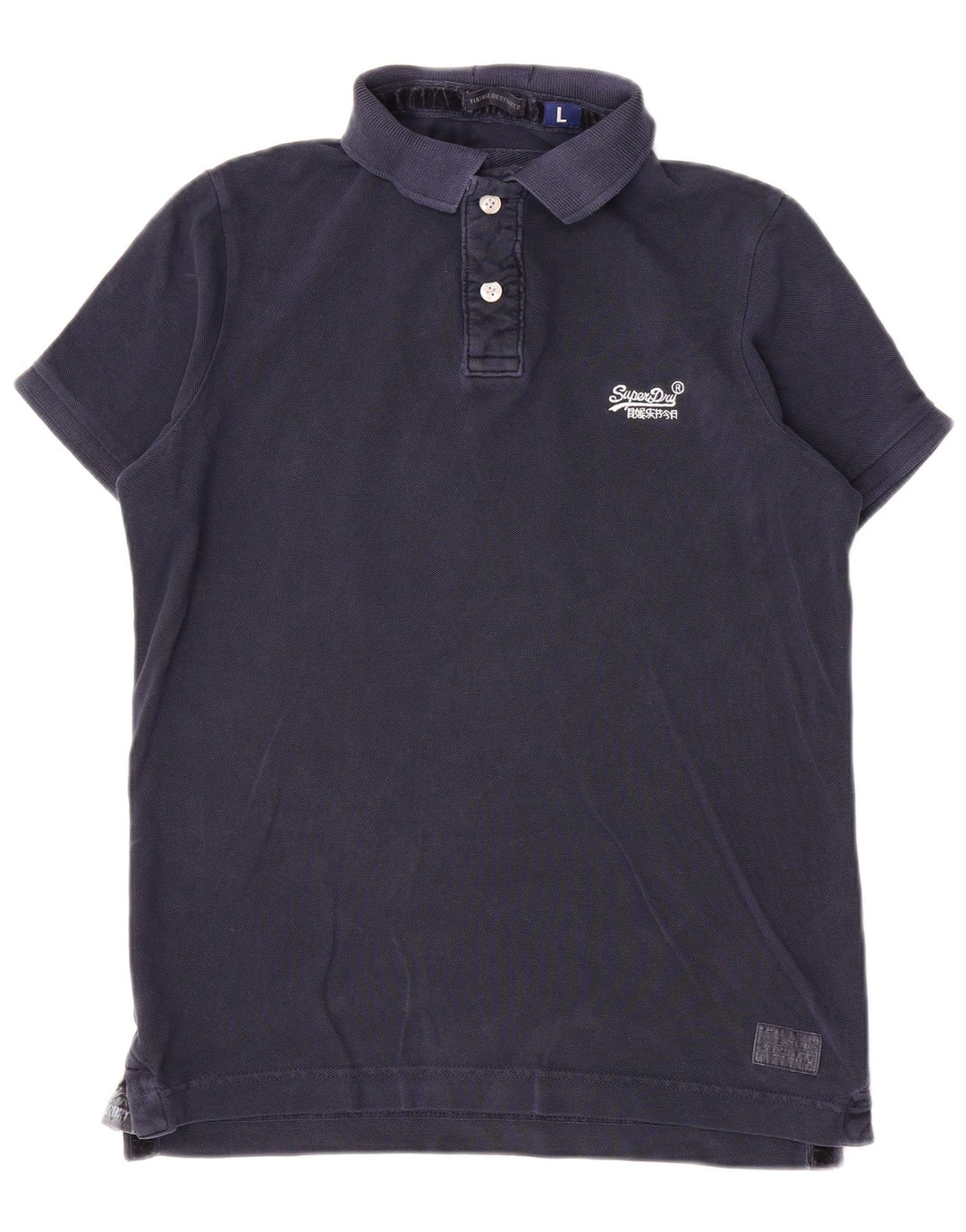 Tricou polo pentru bărbați Superdry, mare, bleumarin, bumbac