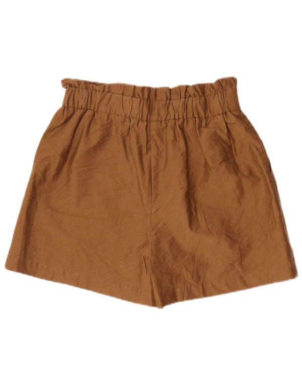Pantaloni scurți casual pentru femei cu talie înaltă Zara Medium W28 Maro Lyocell