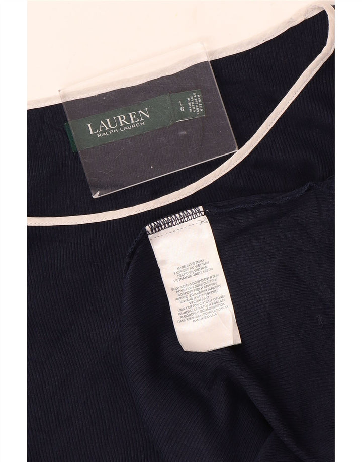 Tricou pentru femei Ralph Lauren, UK 14, mare, albastru, bumbac