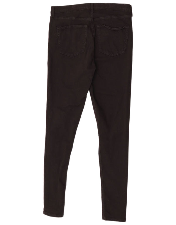 Topshop Blugi skinny distressed Jamie pentru femei W34 L32 Poliester negru