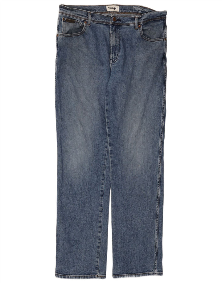 Blugi drepte pentru bărbați Wrangler Texas W36 L32 albastru