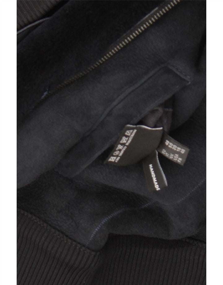 CPL1953 Jachetă Bomber din shearling pentru femei UK 20 2XL bleumarin din shearling
