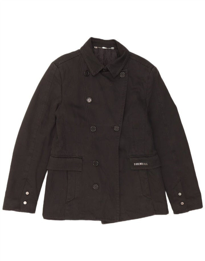 Jachetă pentru femei Bikkembergs cu două pieptări IT 50 XL bumbac negru