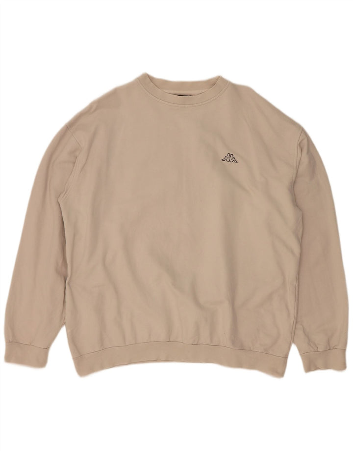 Pulover pentru bărbați Kappa, 2XL, bumbac, bej