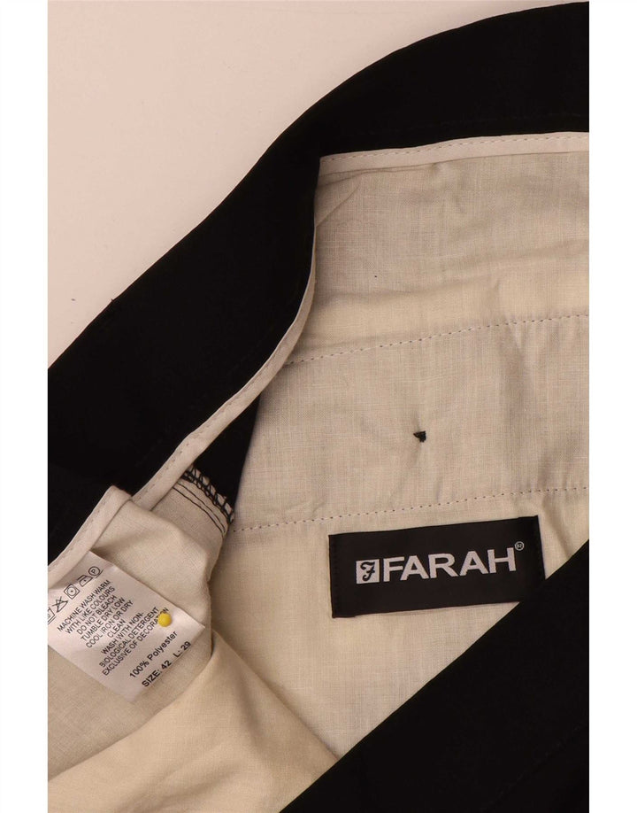 Farah Pantaloni casual drepti pentru bărbați W42 L29 Poliester negru