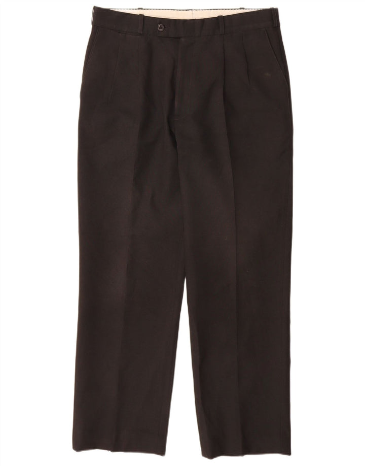 Pantaloni de costum pentru bărbați Farah L34 L31 Poliester negru