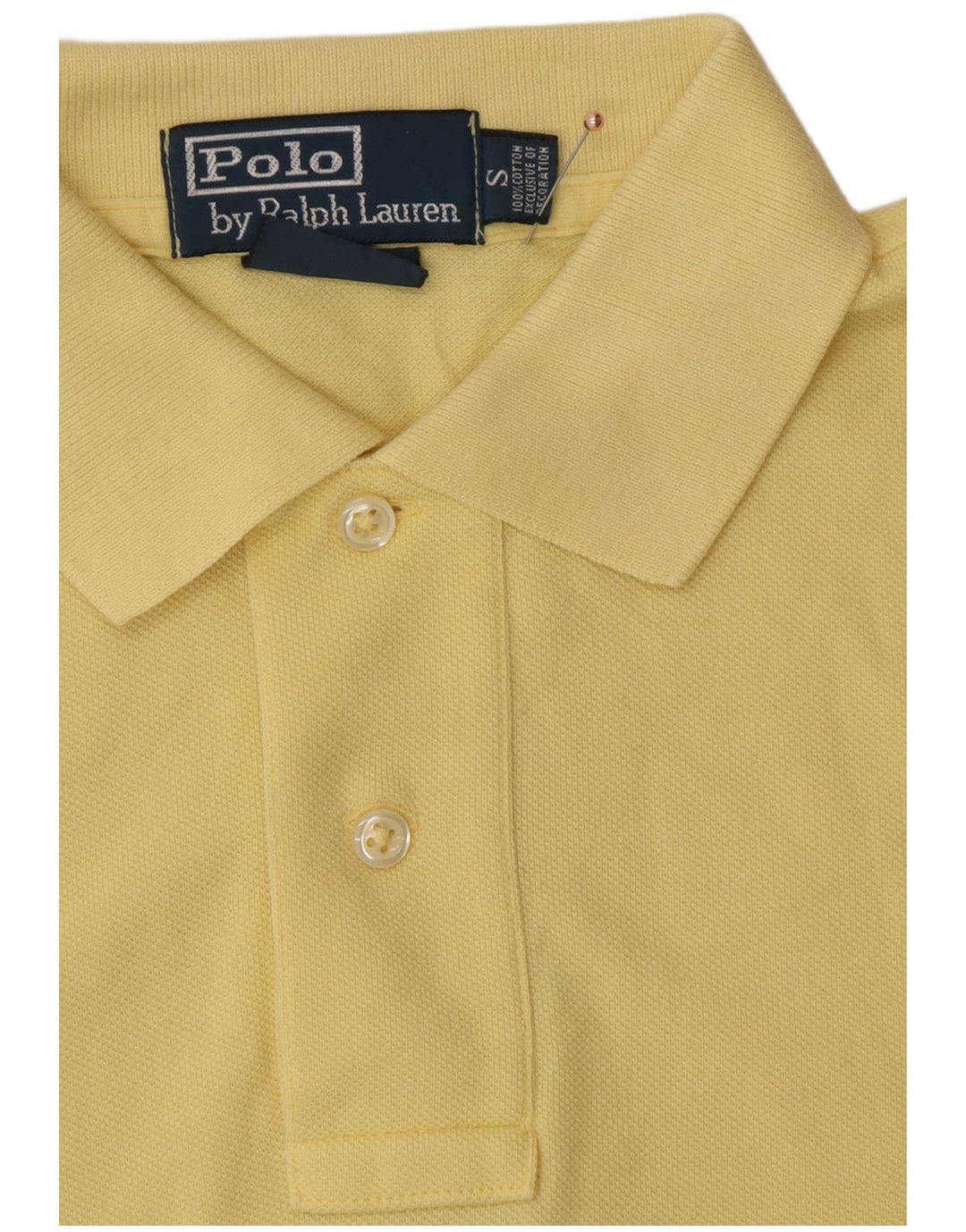 POLO RALPH LAUREN Tricou Polo pentru bărbați Bumbac galben mic