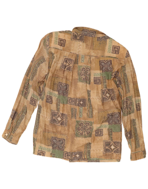 Cămașă Vintage pentru femei UK 18 XL Maro Floral