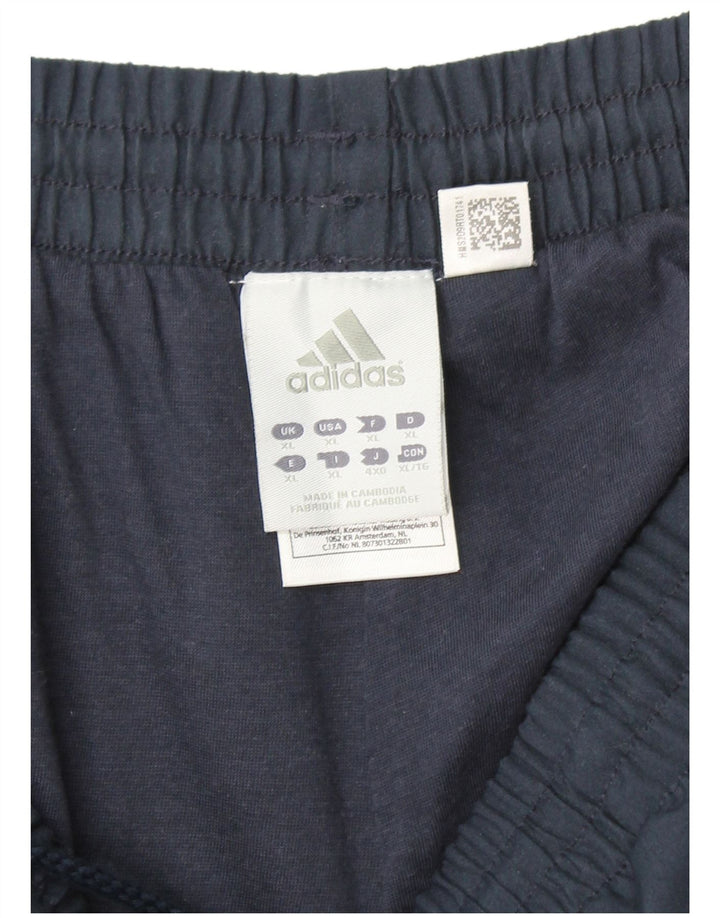 Pantaloni de trening ADIDAS Climalite pentru bărbați XL poliester bleumarin