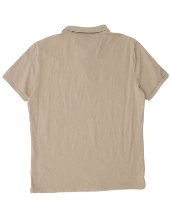 Cămașă polo pentru bărbați Calvin Klein Jeans, 2XL, bej, bumbac