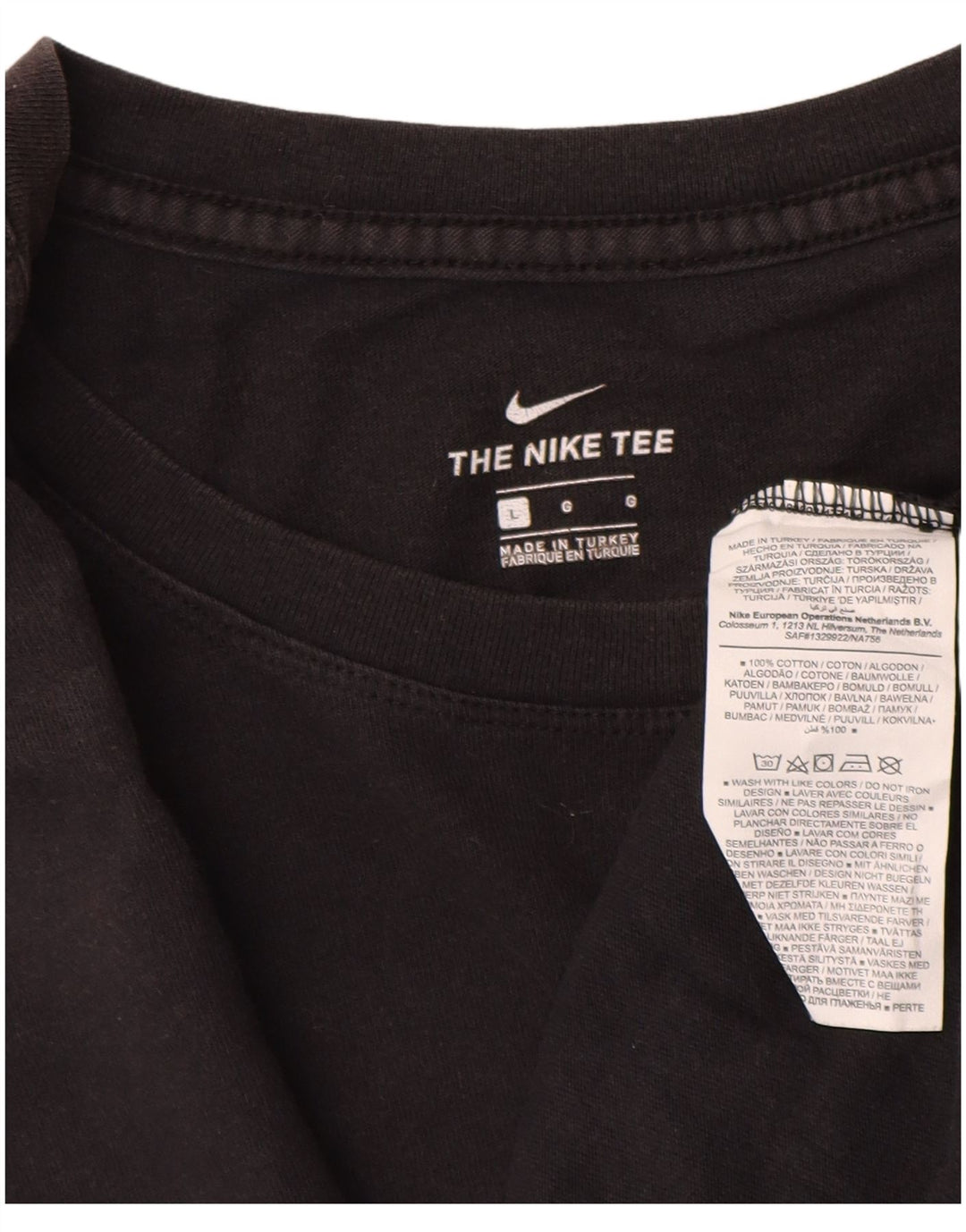Tricou grafic Nike pentru bărbați Top mare din bumbac negru