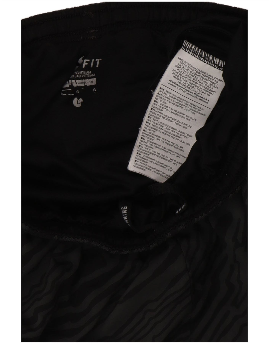 Pantaloni scurți sport NIKE Dri Fit pentru bărbați, cu model abstract, poliester mari, gri