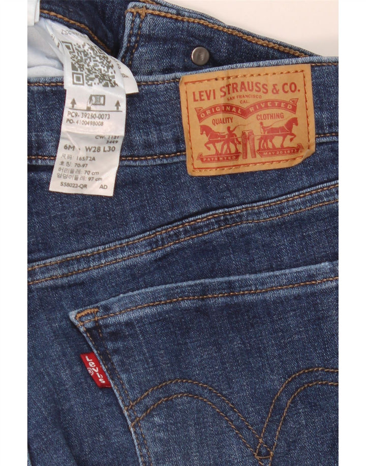 Blugi drepti clasici pentru femei Levi's US 6 Medium W28 L30 Bumbac albastru
