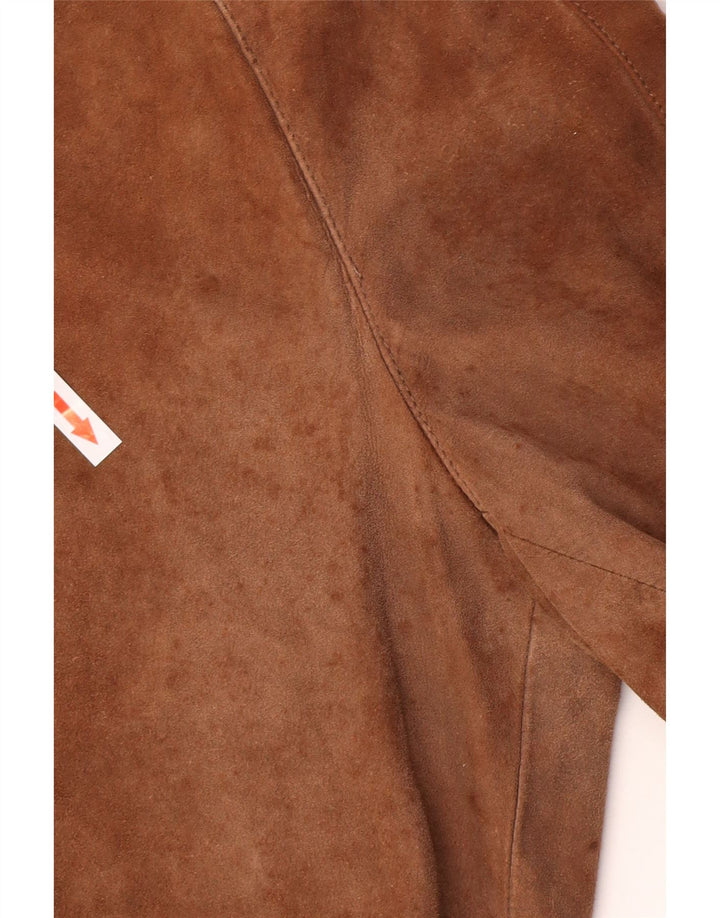Bomber Vintage pentru bărbați din piele intoarsa IT 48 Medium Brown Leather