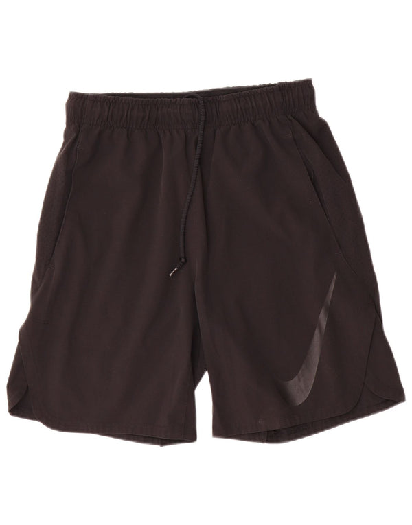 Pantaloni scurți sport Nike Dri Fit Graphic pentru bărbați, poliester negru mic