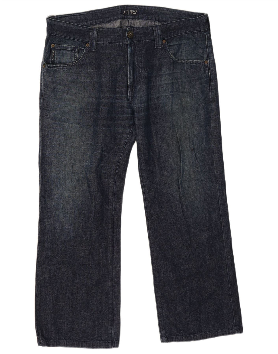 Blugi drepti pentru femei Armani W36 L26 Bumbac bleumarin