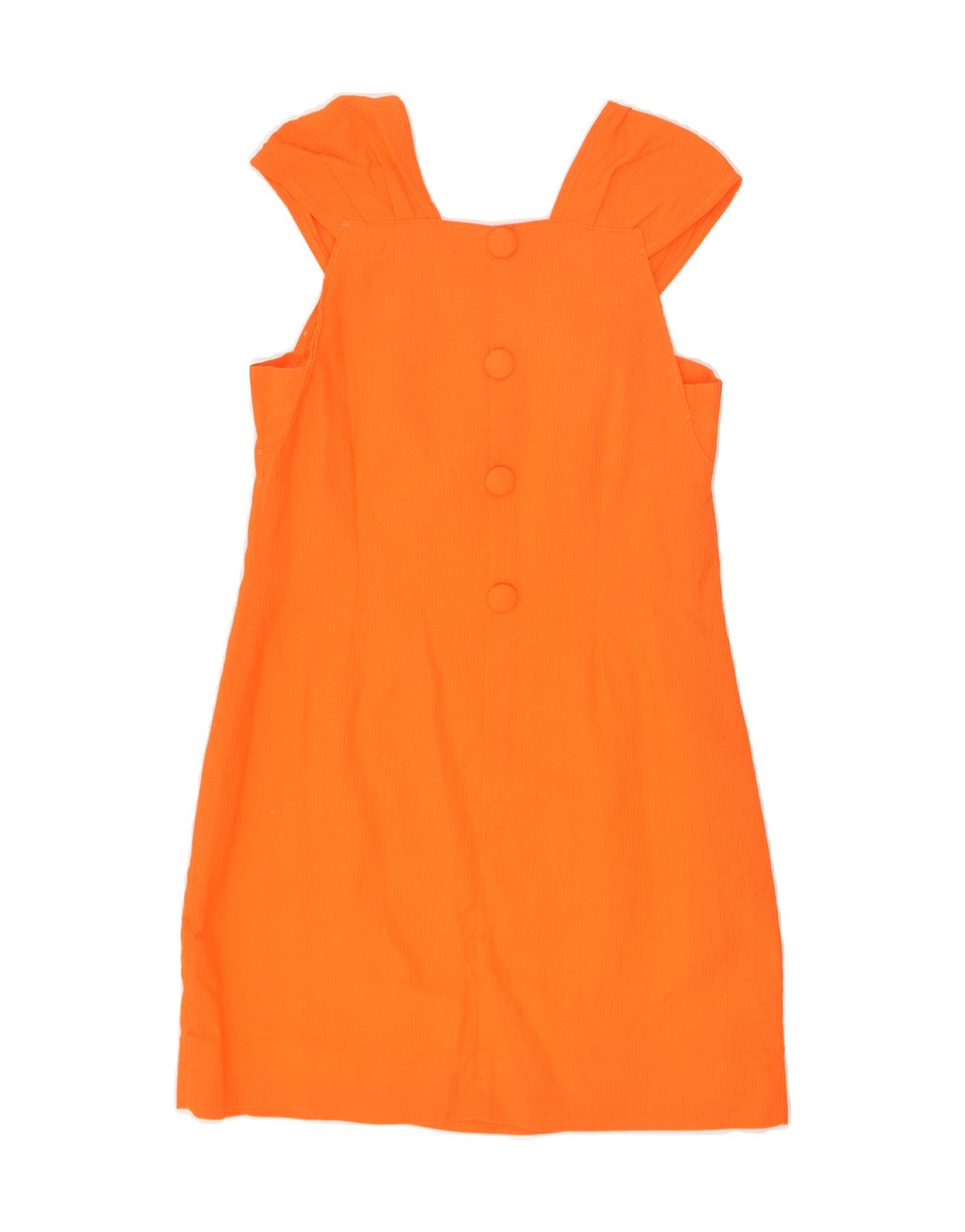 VINTAGE Womens Sleeveless Basic Dress UK 10 Small Orange | Vintage Vintage | Thrift | Second-Hand Vintage | Used Clothing | Messina Hembry 