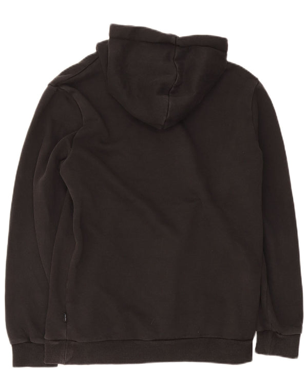 Puma Mens Graphic Hoodie Jumper Small Black Cotton