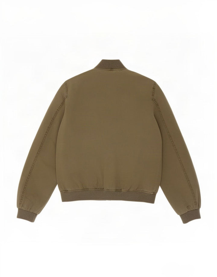 Bomber pentru bărbați Zara UK 36 Bumbac kaki mic