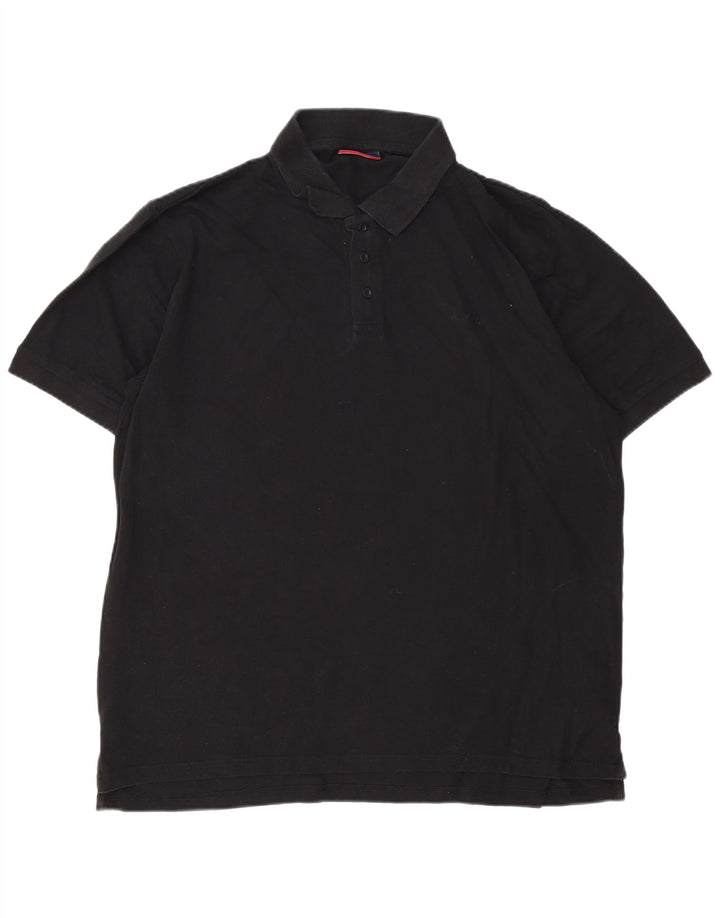 Cămașă polo Pierre Cardin pentru bărbați, mare, negru, bumbac