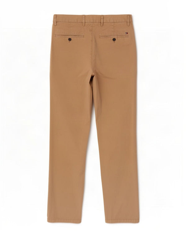 Pantaloni chino drepți pentru bărbați Tommy Hilfiger L32 L32 bumbac bej