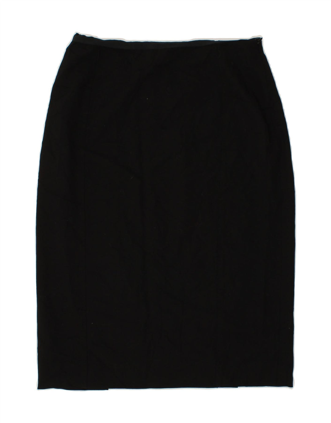 Fusta midi pentru femei JAEGER UK 12 Medium W28 Lână neagră