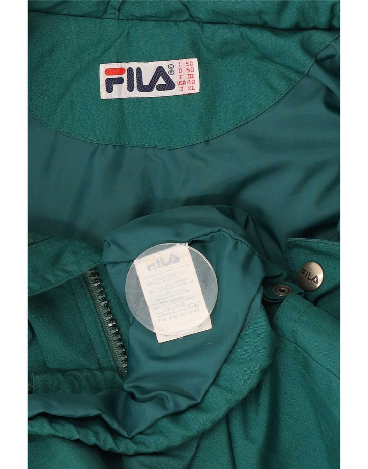 Jachetă cu glugă cu glugă Fila pentru bărbați IT 50 Poliester verde mare