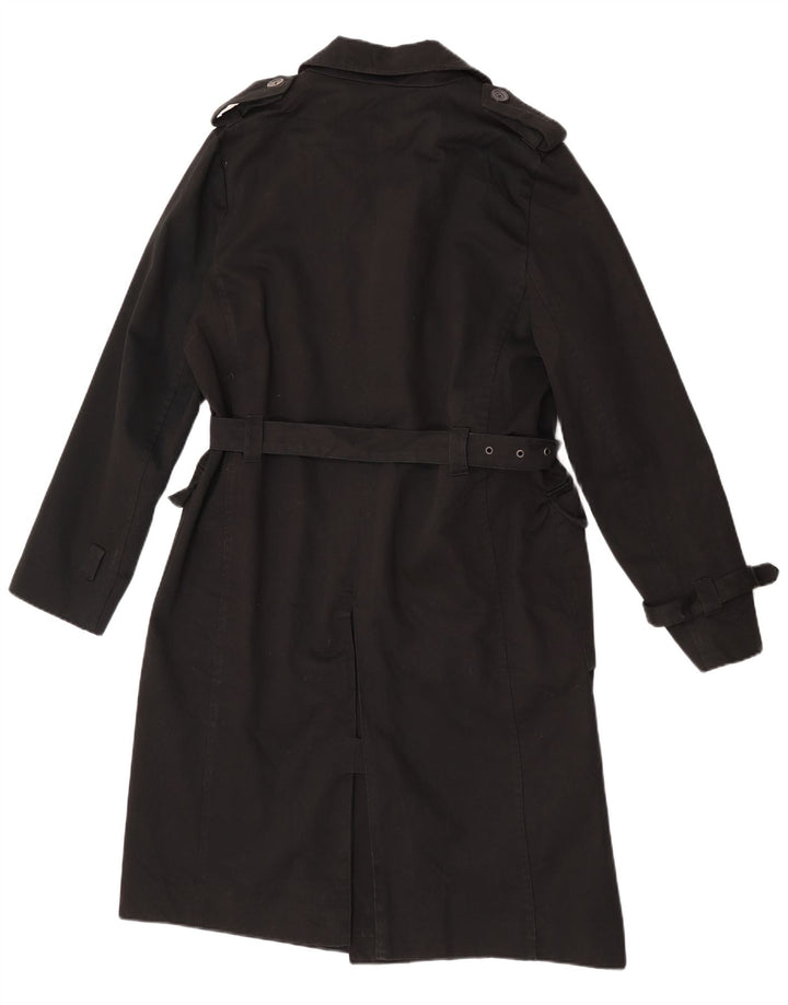 Trench pentru femei La Redoute UK 16, mare, negru, bumbac