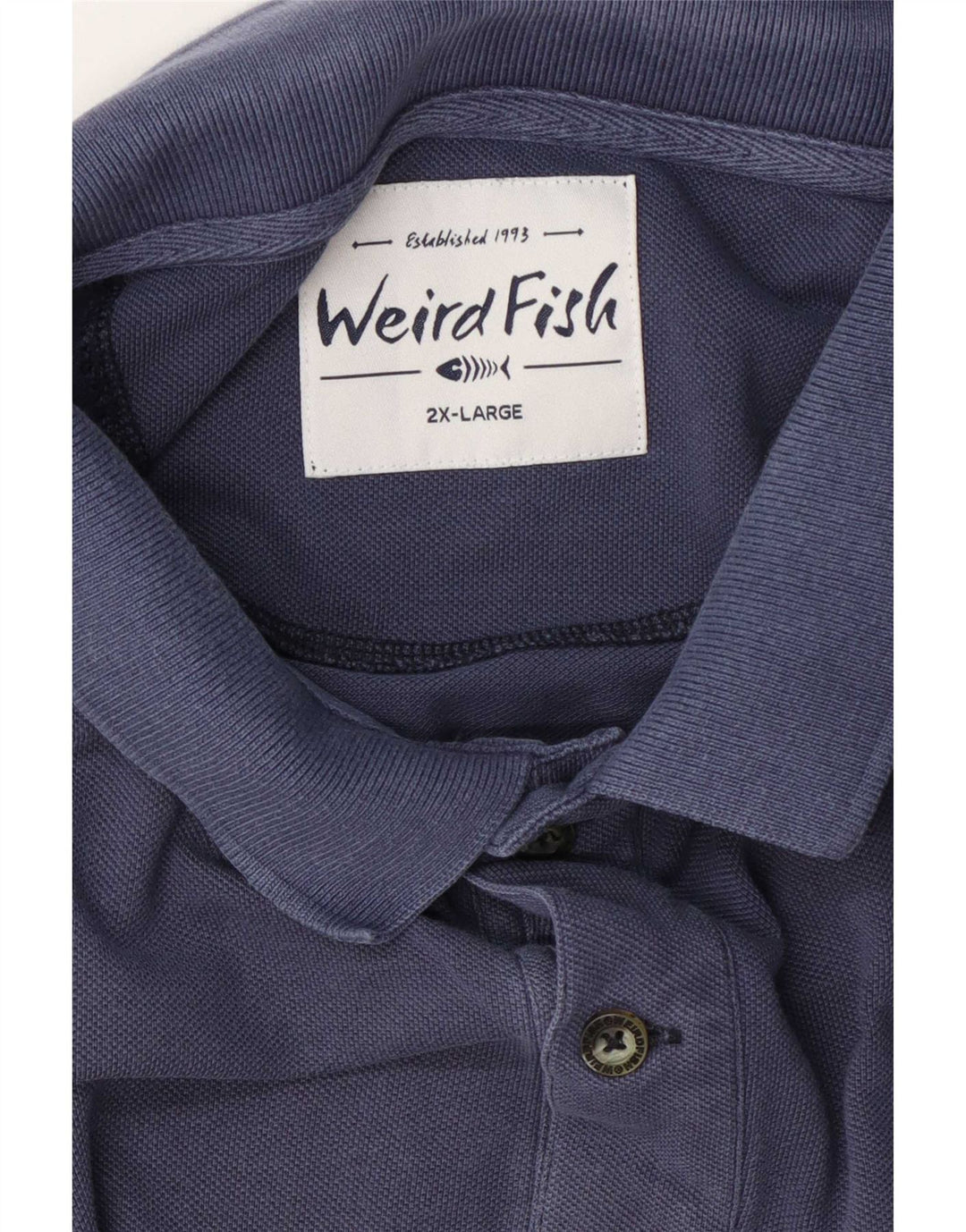 Tricou polo pentru bărbați Weird Fish 2XL bleumarin