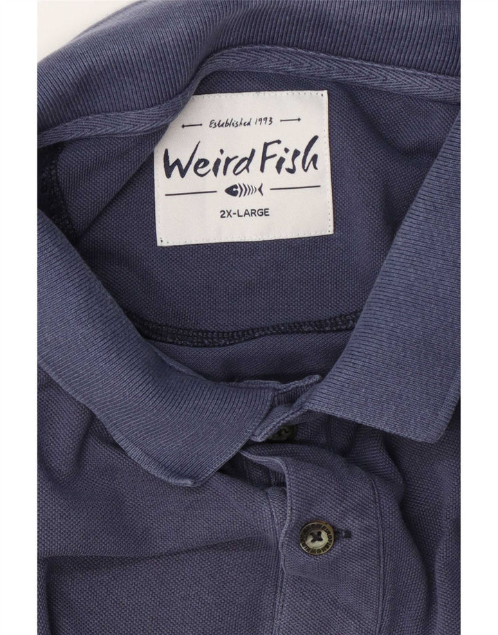 Tricou polo pentru bărbați Weird Fish 2XL bleumarin