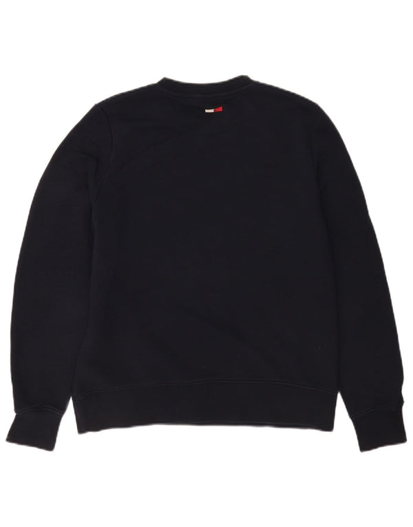 Hanorac cu grafic pentru femei Tommy Hilfiger Pulover UK 10 Mic Bleumarin