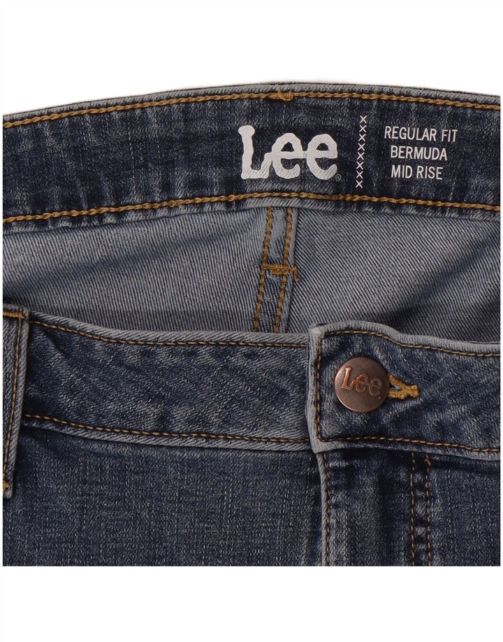 Bermudă din denim cu talie medie LEE pentru femei, cu talie medie, W44 3XL, albastru