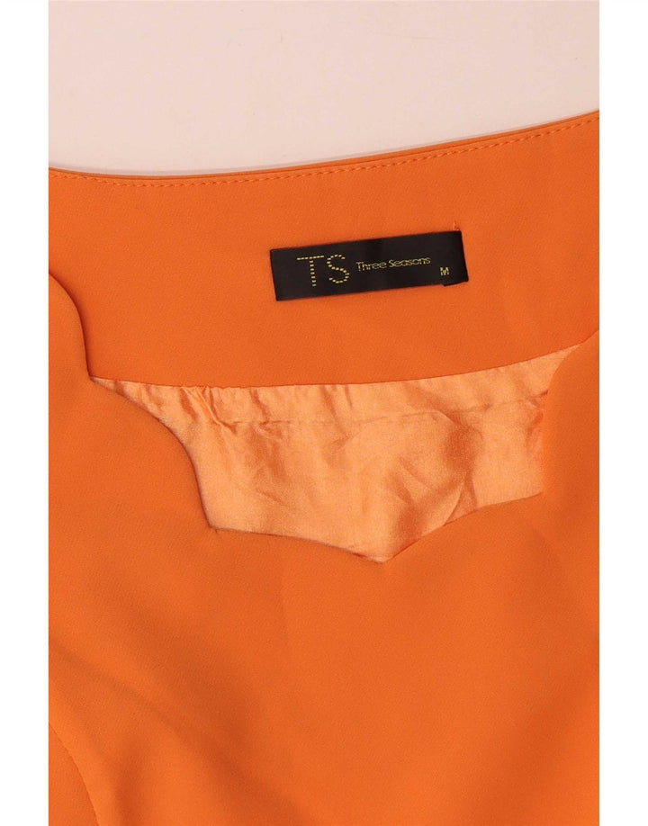 Rochie vintage pentru femei în linie A UK 12 portocaliu mediu