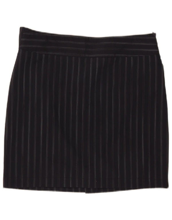 Fusta mini pentru femei Marella UK 12 Medium W32 Bleumarin cu dungi Poliester