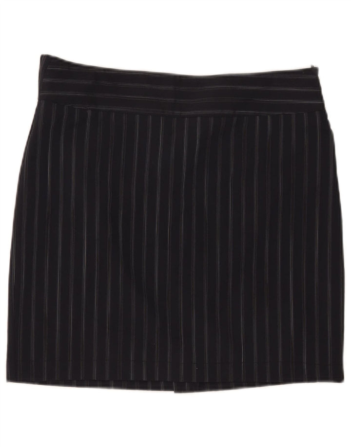 Fusta mini pentru femei Marella UK 12 Medium W32 Bleumarin cu dungi Poliester