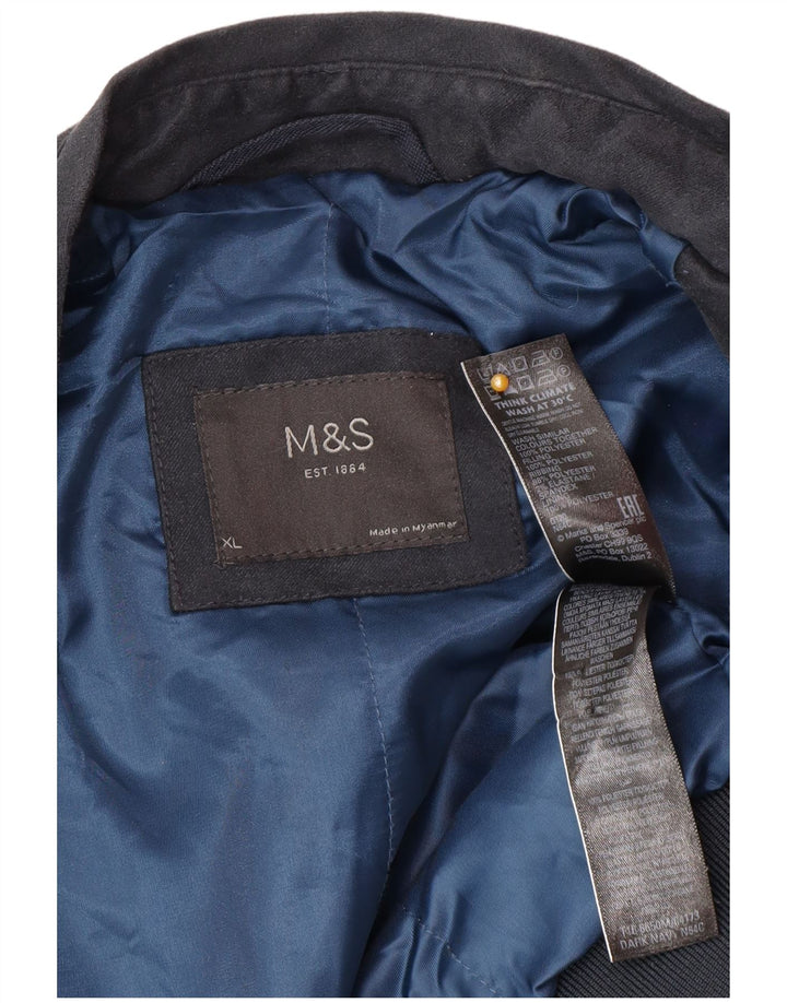 Geacă bomber pentru bărbați Marks & Spencer UK 42 XL poliester bleumarin