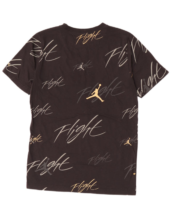 Tricou grafic Jordan pentru băieți Top 13-14 ani XL bumbac negru