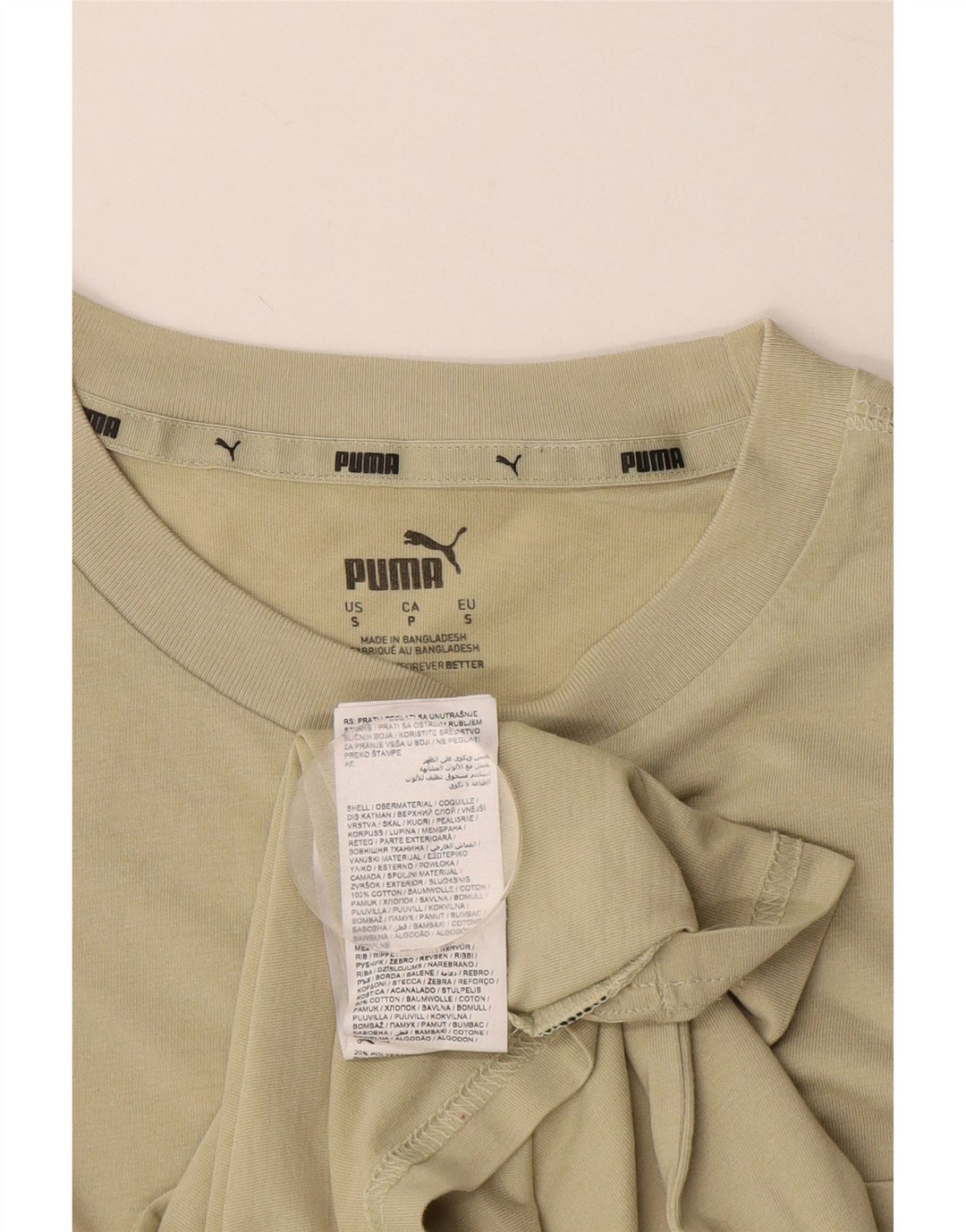 Tricou grafic PUMA pentru bărbați Top mic din bumbac kaki