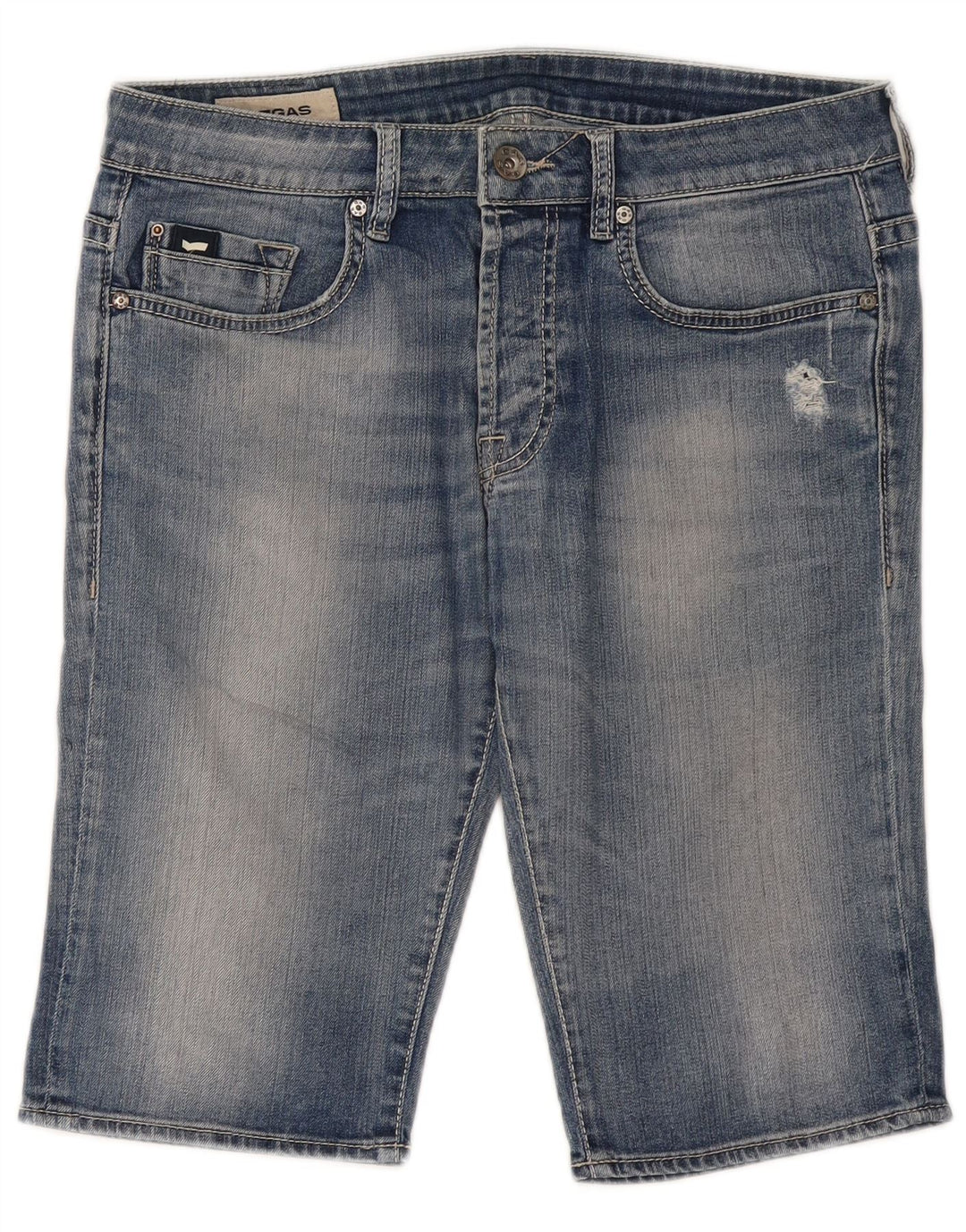 Pantaloni scurți din blugi pentru bărbați Gas W34, mare, albastru, bumbac