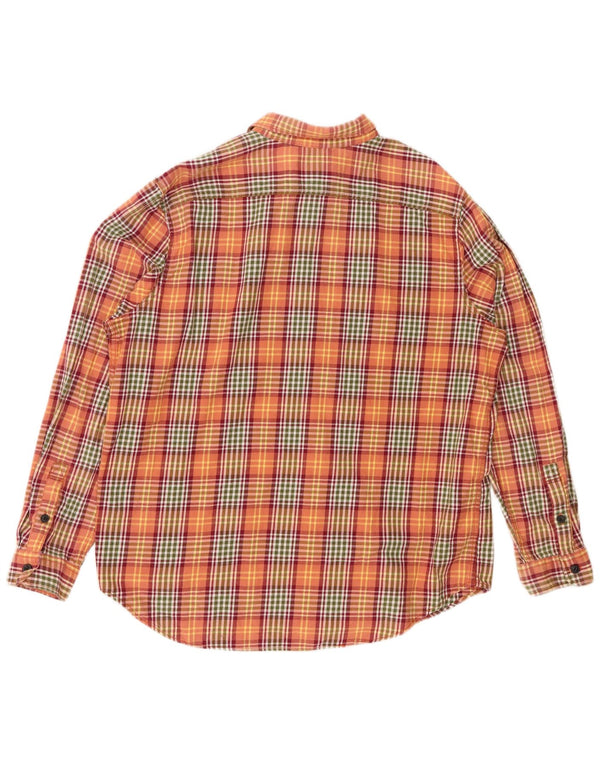 Cămașă de flanel pentru bărbați EDDIE BAUER, 2XL, bumbac portocaliu