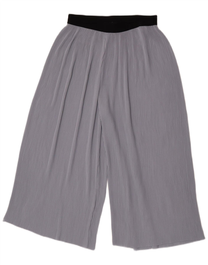Pantaloni Capri Cullotes pentru femei Zara Medium W28 L21 Blue Colorblock