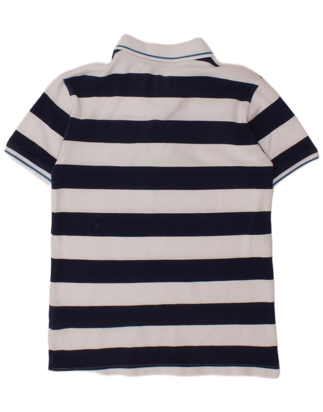 BENETTON Tricou Polo Băieți 10-11 Ani XL Bleumarin Bumbac cu dungi