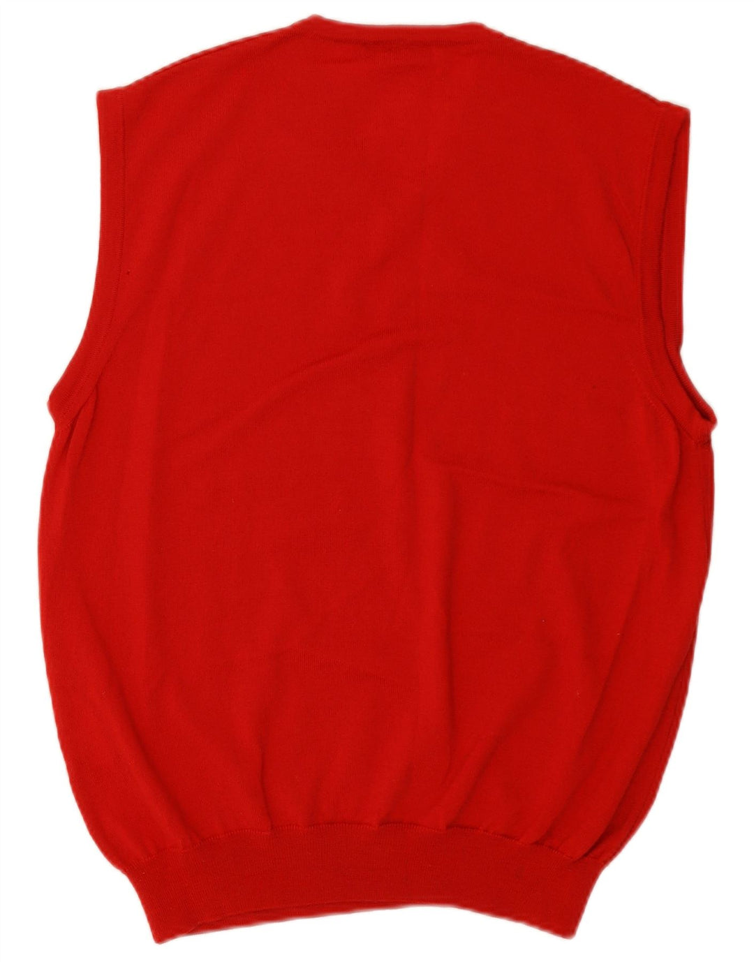 Vintage Mens Vest Tank Top EU 48 Medium Red Wool