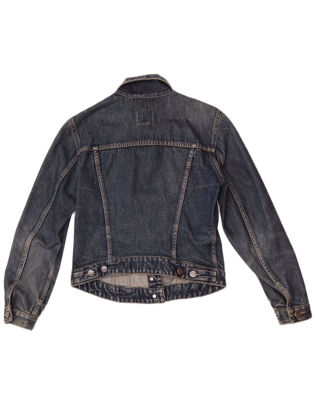 Jachetă de denim crop pentru femei Gas UK 12, bumbac albastru mediu