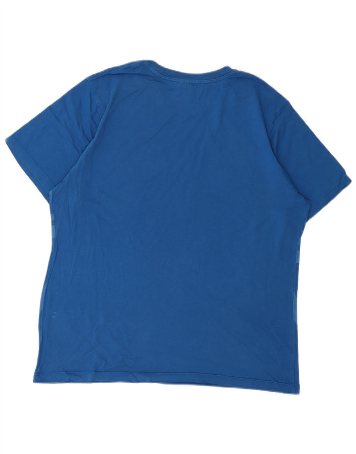 Tricou grafic North Sails pentru bărbați Top mare din bumbac albastru
