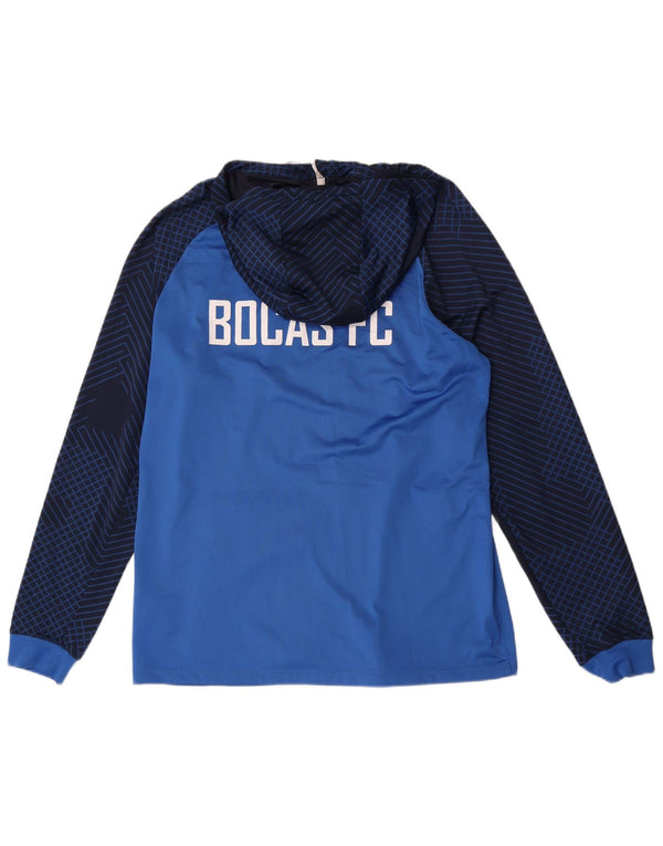 Nike pentru bărbați Bocas F.C. Pulover cu glugă cu fermoar grafic XL, albastru, bloc de culoare