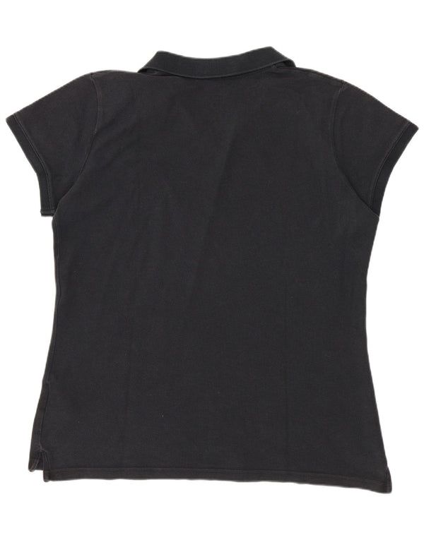 Tricou polo Nike pentru femei UK 18 XL, bumbac negru
